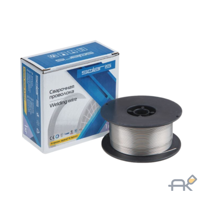 Проволока сварочная FLUX E71T-GS ф1.0мм (сварка без газа) (катушка 1кг) SOLARIS (Порошковая) (WM-E71TGS-10010)